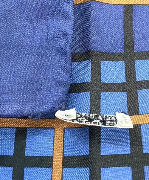 HERMES（エルメス）HERMES (エルメス) シルクスカーフ ネイビーの古着・服飾アイテム