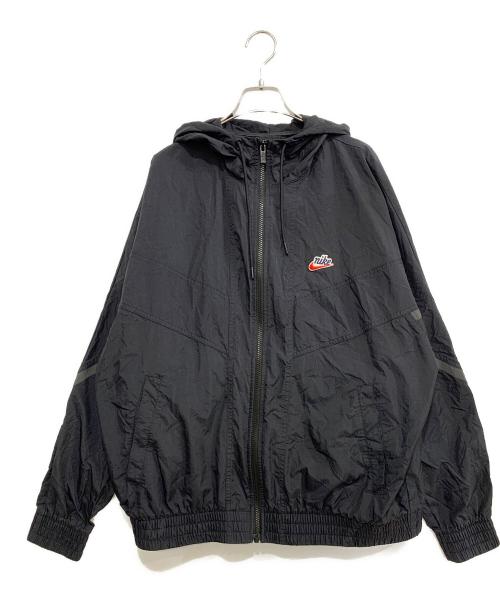 NIKE（ナイキ）NIKE (ナイキ) ナイロンジャケット ブラック サイズ:XLの古着・服飾アイテム