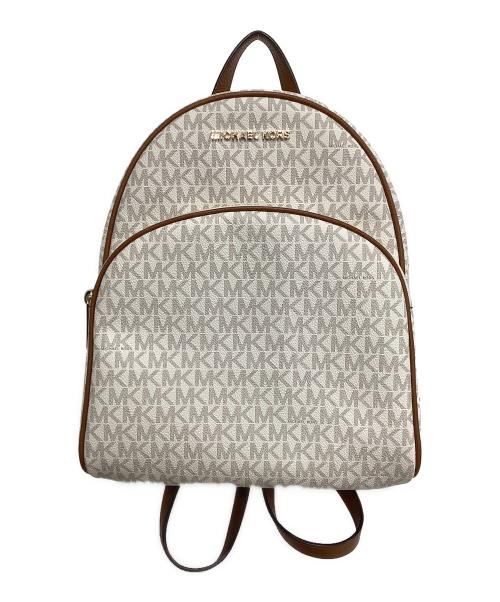 MICHAEL KORS（マイケルコース）MICHAEL KORS (マイケルコース) リュック アイボリー×ブラウンの古着・服飾アイテム
