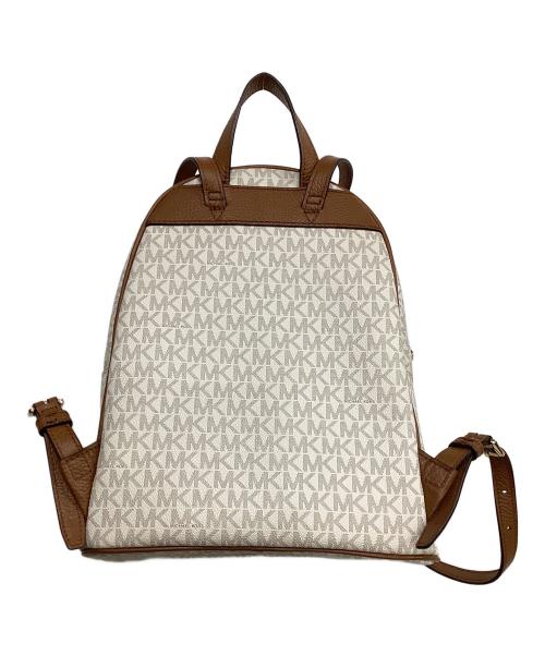 MICHAEL KORS（マイケルコース）MICHAEL KORS (マイケルコース) リュック アイボリー×ブラウンの古着・服飾アイテム