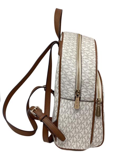MICHAEL KORS（マイケルコース）MICHAEL KORS (マイケルコース) リュック アイボリー×ブラウンの古着・服飾アイテム