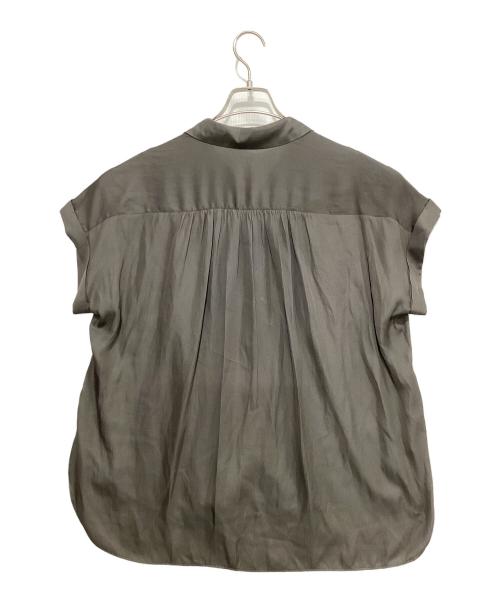 MICHEL KLEIN（ミッシェルクラン）MICHEL KLEIN (ミッシェルクラン) 半袖ブラウス グレー サイズ:M 未使用品の古着・服飾アイテム