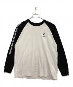 Aape BY A BATHING APEエーエイプ バイ アベイシングエイプ）の古着「長袖カットソー」｜ホワイト×ブラック