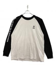 Aape BY A BATHING APE（エーエイプ バイ アベイシングエイプ）の古着「長袖カットソー」｜ホワイト×ブラック