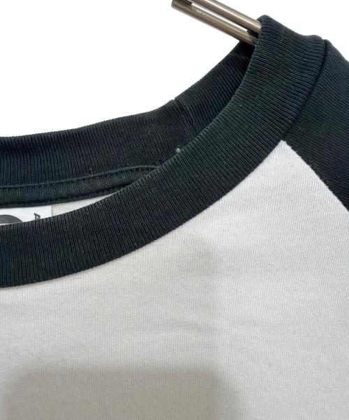 Aape BY A BATHING APE（エーエイプ バイ アベイシングエイプ）AAPE BY A BATHING APE (エーエイプ バイ アベイシングエイプ) 長袖カットソー ホワイト×ブラック サイズ:XLの古着・服飾アイテム