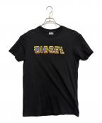 DIESELディーゼル）の古着「半袖カットソー」｜ブラック