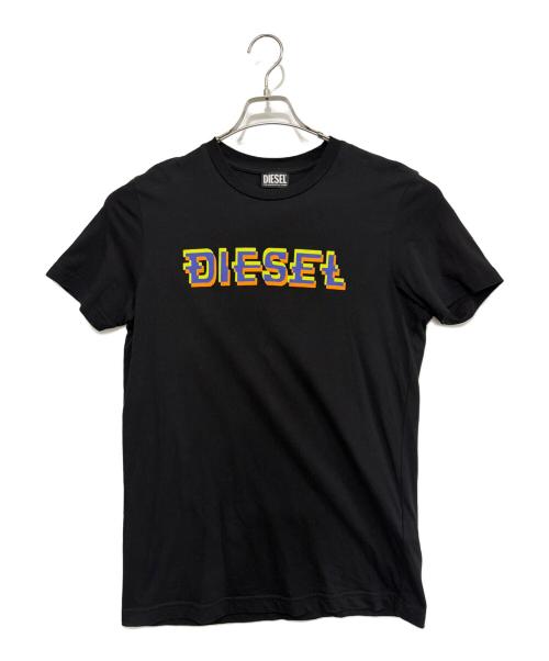 DIESEL（ディーゼル）DIESEL (ディーゼル) 半袖カットソー ブラック サイズ:Mの古着・服飾アイテム