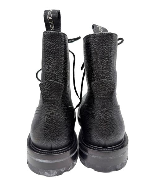 ALEXANDER McQUEEN（アレキサンダーマックイーン）ALEXANDER McQUEEN (アレキサンダーマックイーン) Leather Ankle Boots ブラック サイズ:43の古着・服飾アイテム