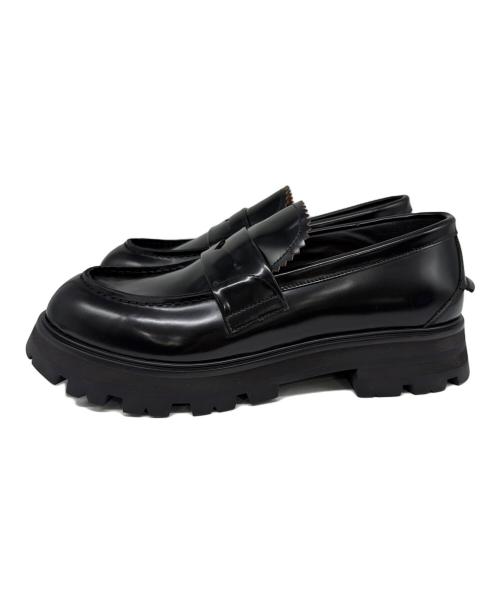 ALEXANDER McQUEEN（アレキサンダーマックイーン）ALEXANDER McQUEEN (アレキサンダーマックイーン) ペニーローファー ブラック サイズ:42の古着・服飾アイテム