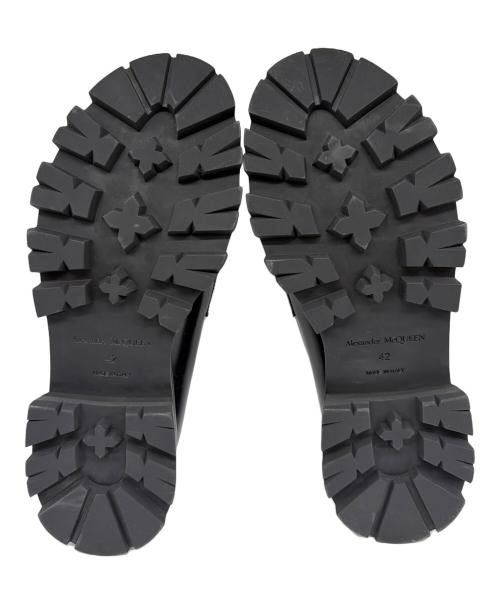 ALEXANDER McQUEEN（アレキサンダーマックイーン）ALEXANDER McQUEEN (アレキサンダーマックイーン) ペニーローファー ブラック サイズ:42の古着・服飾アイテム