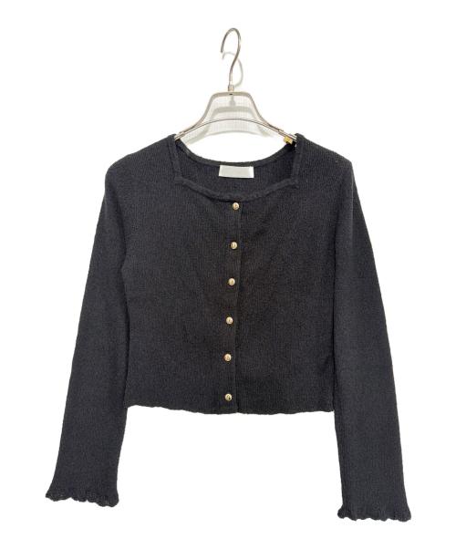 CELFORD（セルフォード）CELFORD (セルフォード) ニットカーディガン ブラック サイズ:FREEの古着・服飾アイテム
