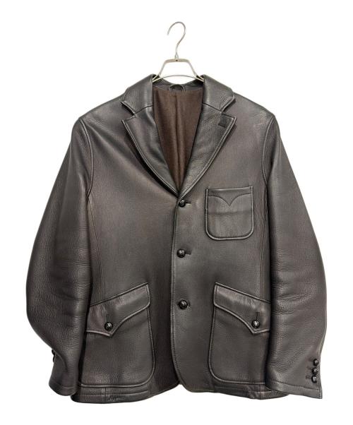 Y'2 leather（ワイツーレザー）Y'2 LEATHER (ワイツーレザー) DEER SKIN SACK JACKET ブラック サイズ:44の古着・服飾アイテム