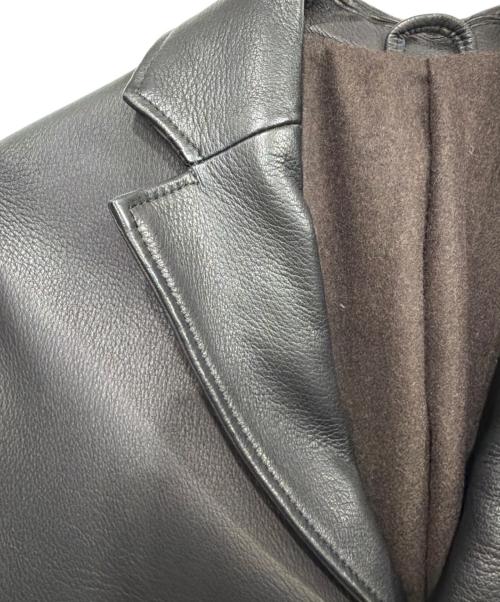 Y'2 leather（ワイツーレザー）Y'2 LEATHER (ワイツーレザー) DEER SKIN SACK JACKET ブラック サイズ:44の古着・服飾アイテム