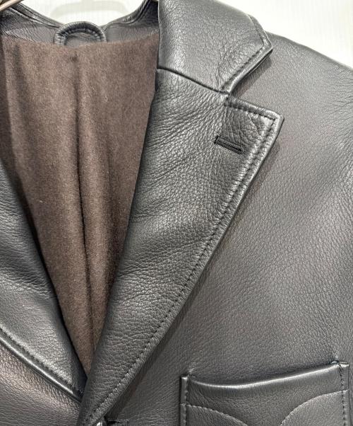 Y'2 leather（ワイツーレザー）Y'2 LEATHER (ワイツーレザー) DEER SKIN SACK JACKET ブラック サイズ:44の古着・服飾アイテム