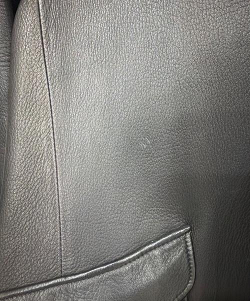 Y'2 leather（ワイツーレザー）Y'2 LEATHER (ワイツーレザー) DEER SKIN SACK JACKET ブラック サイズ:44の古着・服飾アイテム