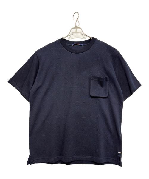 LOUIS VUITTON（ルイ ヴィトン）LOUIS VUITTON (ルイ ヴィトン) 半袖ニット ネイビー サイズ:XLの古着・服飾アイテム