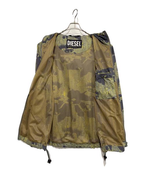 DIESEL（ディーゼル）DIESEL (ディーゼル) マウンテンパーカー グレー×イエロー サイズ:48の古着・服飾アイテム