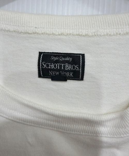 SCHOTT BROS.（ショットブロス）SCHOTT BROS. (ショットブロス) 半袖カットソー ホワイト サイズ:Lの古着・服飾アイテム