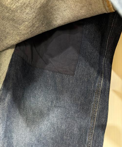 DIESEL（ディーゼル）DIESEL (ディーゼル) レイヤードデニムスカートパンツ インディゴ サイズ:27の古着・服飾アイテム