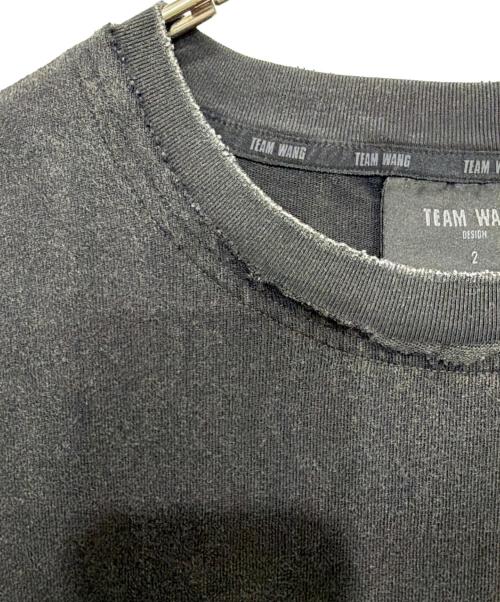 TEAM WANG（チームワン）TEAM WANG (チームワン) 半袖カットソー ブラック サイズ:2の古着・服飾アイテム