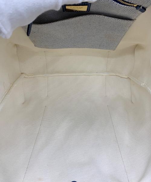 LAUREN RALPH LAUREN（ローレン ラルフ ローレン）LAUREN RALPH LAUREN (ローレン ラルフ ローレン) トートバッグ ブルー×グレーの古着・服飾アイテム