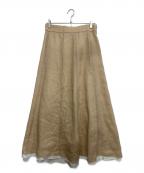 YLEVEイレーヴ）の古着「ROYAL RAMIE BROAD SKIRT」｜ベージュ