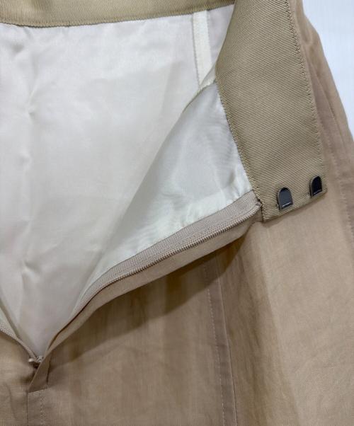 YLEVE（イレーヴ）YLEVE (イレーヴ) ROYAL RAMIE BROAD SKIRT ベージュ サイズ:2の古着・服飾アイテム