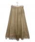 YLEVE（イレーヴ）の古着「ROYAL RAMIE BROAD SKIRT」｜ベージュ
