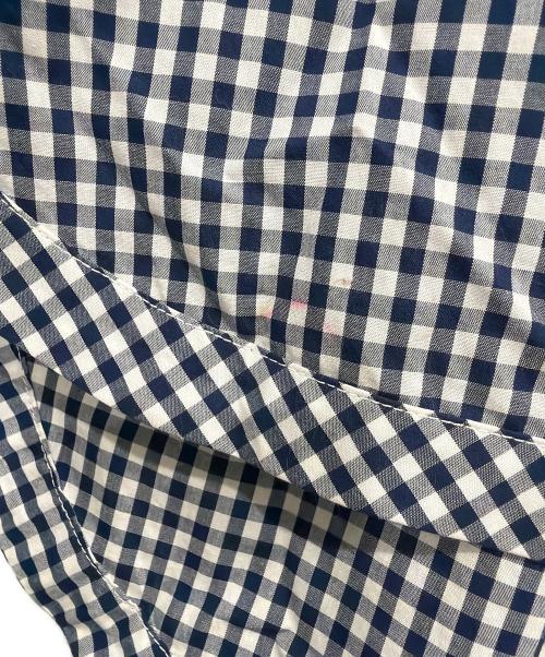 M'S HANNAH（ミズ・ハンナ）M'S HANNAH (ミズ・ハンナ) 半袖シャツ ホワイト×ネイビー サイズ:38~40号の古着・服飾アイテム