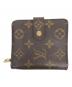 LOUIS VUITTON（ルイ ヴィトン）の古着「2つ折り財布」｜ブラウン