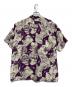MUSA-SHIYA (ムサシヤ) 半袖シャツ ベージュ×パープル サイズ:L：15000円