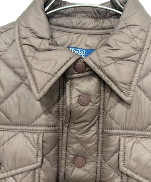 POLO RALPH LAUREN（ポロ・ラルフローレン）POLO RALPH LAUREN (ポロ・ラルフローレン) water repellent quilted jacket ブラウン サイズ:XSの古着・服飾アイテム