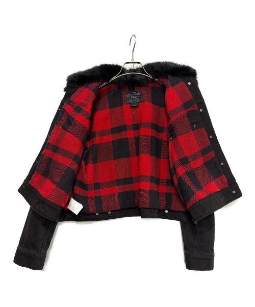 POLO RALPH LAUREN（ポロ・ラルフローレン）POLO RALPH LAUREN (ポロ・ラルフローレン) デニムジャケット ブラック サイズ:XSの古着・服飾アイテム