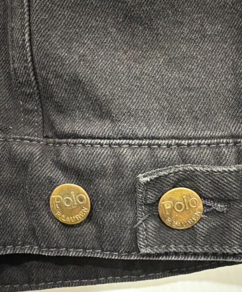 POLO RALPH LAUREN（ポロ・ラルフローレン）POLO RALPH LAUREN (ポロ・ラルフローレン) デニムジャケット ブラック サイズ:XSの古着・服飾アイテム