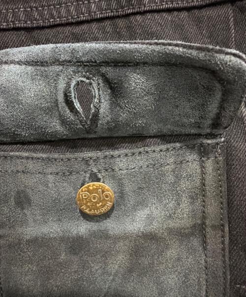 POLO RALPH LAUREN（ポロ・ラルフローレン）POLO RALPH LAUREN (ポロ・ラルフローレン) デニムジャケット ブラック サイズ:XSの古着・服飾アイテム