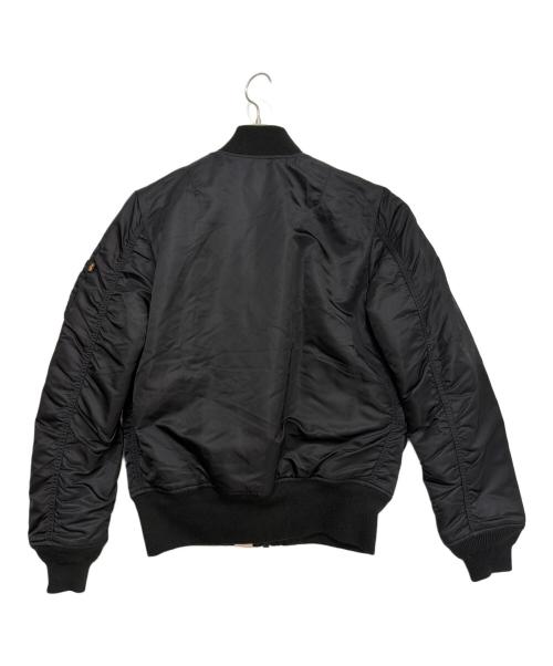 ALPHA（アルファ）ALPHA (アルファ) GIANTS (ジャイアンツ) MA-1フライトジャケット ブラック サイズ:Mの古着・服飾アイテム