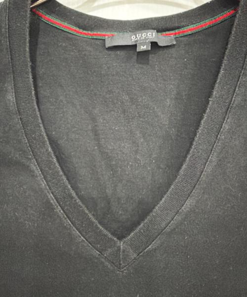 GUCCI（グッチ）GUCCI (グッチ) 半袖カットソー ブラック サイズ:Mの古着・服飾アイテム