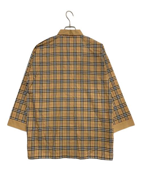 Burberry's（バーバリーズ）Burberry's (バーバリーズ) 長袖シャツ ブラウン サイズ:Mの古着・服飾アイテム
