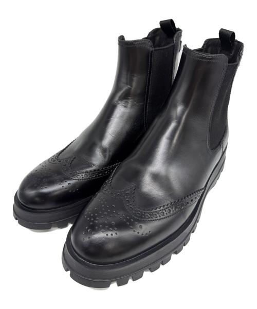 PRADA（プラダ）PRADA (プラダ) ショートブーツ ブラック サイズ:40の古着・服飾アイテム
