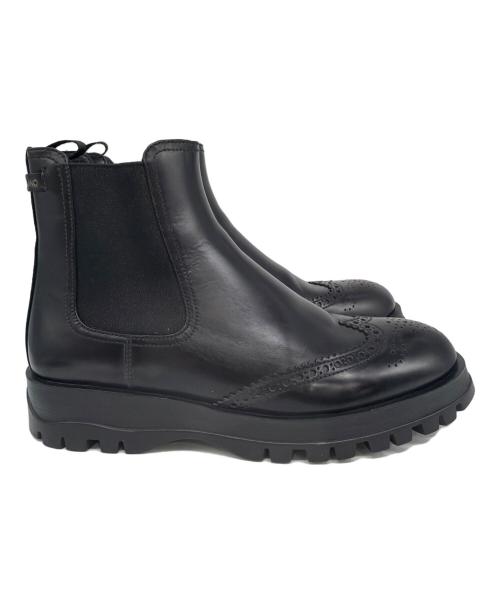 PRADA（プラダ）PRADA (プラダ) ショートブーツ ブラック サイズ:40の古着・服飾アイテム