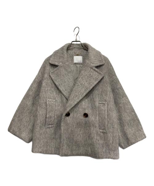 COLLAGE（コラージュ）COLLAGE (コラージュ) ウール混シャギーPコート グレー サイズ:freeの古着・服飾アイテム