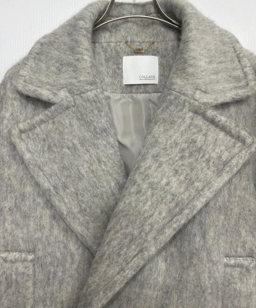 COLLAGE（コラージュ）COLLAGE (コラージュ) ウール混シャギーPコート グレー サイズ:freeの古着・服飾アイテム
