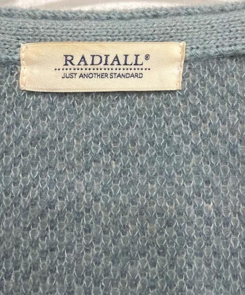 RADIALL（ラディアル）RADIALL (ラディアル) 厚手ニットカーディガン スカイブルー サイズ:XLの古着・服飾アイテム