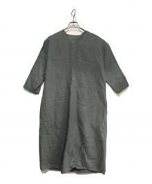 中川政七商店（ナカガワマサシチショウテン）の古着「長袖ワンピース」｜グリーン