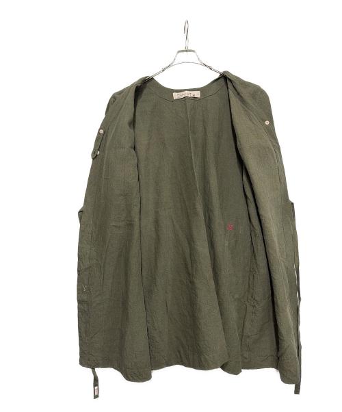 kapoc（カポック）kapoc (カポック) 長袖ワンピース グリーン サイズ:M~Lの古着・服飾アイテム