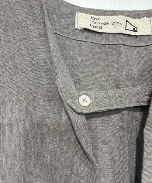 kapoc（カポック）kapoc (カポック) 長袖ワンピース グレー サイズ:M~Lの古着・服飾アイテム