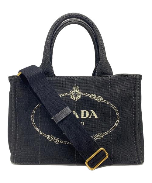 PRADA（プラダ）PRADA (プラダ) 2WAYバッグ ブラックの古着・服飾アイテム