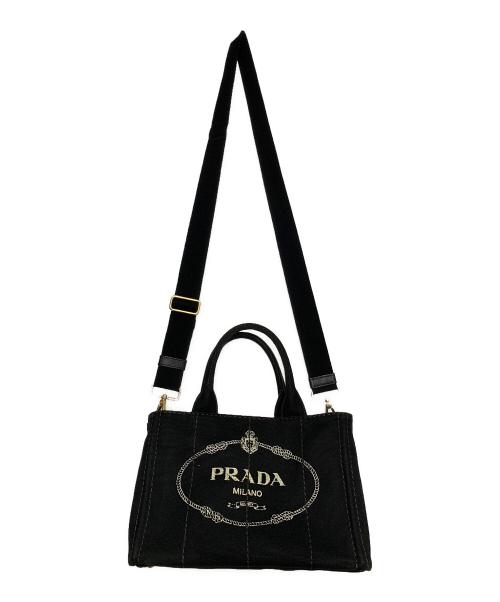 PRADA（プラダ）PRADA (プラダ) 2WAYバッグ ブラックの古着・服飾アイテム