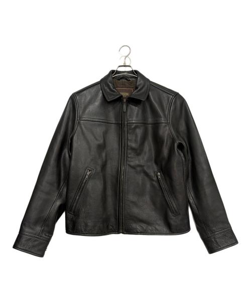 COACH（コーチ）COACH (コーチ) レザージャケット ブラック サイズ:Lの古着・服飾アイテム