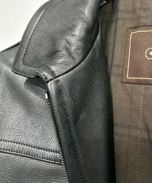 COACH（コーチ）COACH (コーチ) レザージャケット ブラック サイズ:Lの古着・服飾アイテム